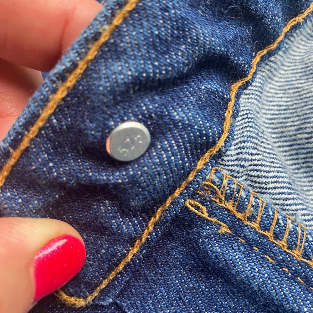 VTG Levi’s 517 Denim Jeans 46x30 (act 44x29) 80s Orange Tab USA‎ Made Straight - Picture 10 of 15